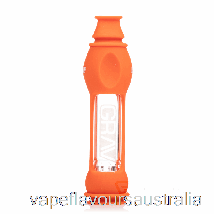 Vape Nicotine Australia GRAV Octo-Taster with Silicone Skin Scarlet Orange